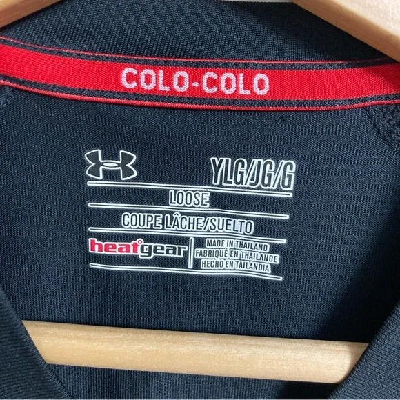 Under Armour Black DIRECTV Colo-Colo Soccer Jersey, Size Youth L - Picture 4 of 5